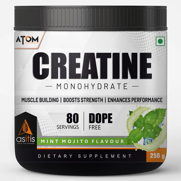 Atom Creatine Mono 250gm Flavoured 